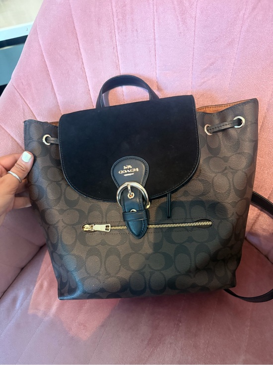 coach audrey starfish sling backpack Seaside Resort Jeweled Tote Bag E3097 Center magnetic snap compartment Coach Audrey Leigh Starfish Beach
